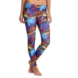 Athleta Colorburst Sonar Leggings size Large